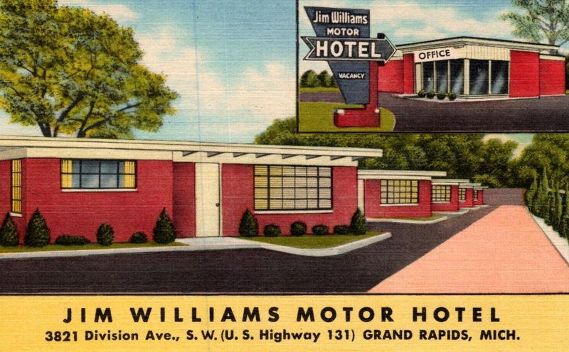 Jim Williams Motel (Jim Williams Motor Hotel) - Vintage Postcard